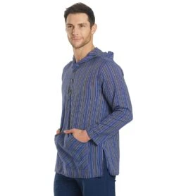 Yak & Yeti Men's Cotton Long Sleeve Blue -Prana Style 1740066783267 blue 5a