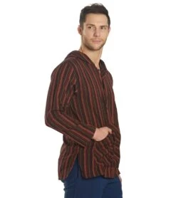 Yak & Yeti Men's Cotton Long Sleeve Maroon