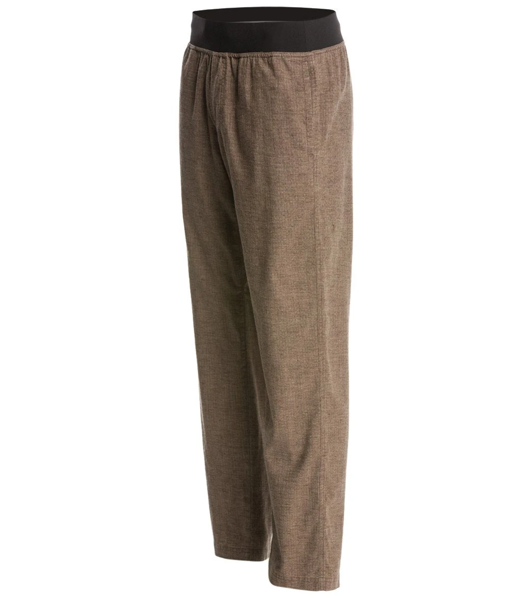 PrAna Men's Vaha Yoga Pants 30" Inseam Brown Herringbone 3 PrAna Men's Vaha Yoga Pants 30" Inseam Brown Herringbone