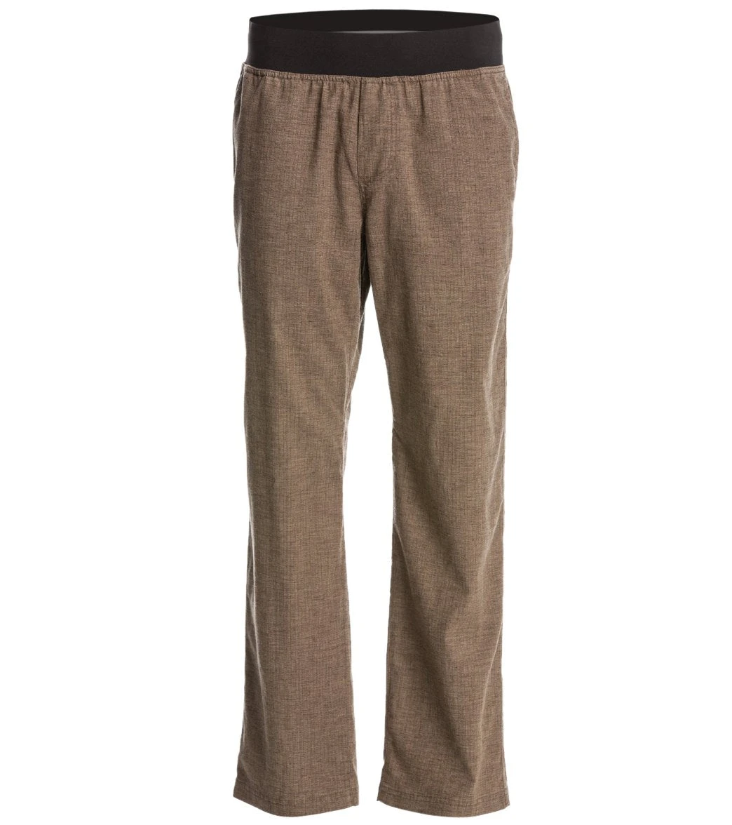 PrAna Men's Vaha Yoga Pants 30" Inseam Brown Herringbone 5 PrAna Men's Vaha Yoga Pants 30" Inseam Brown Herringbone - Image 3