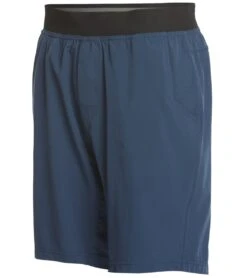 PrAna Men's Super Mojo Yoga Shorts Equinox Blue