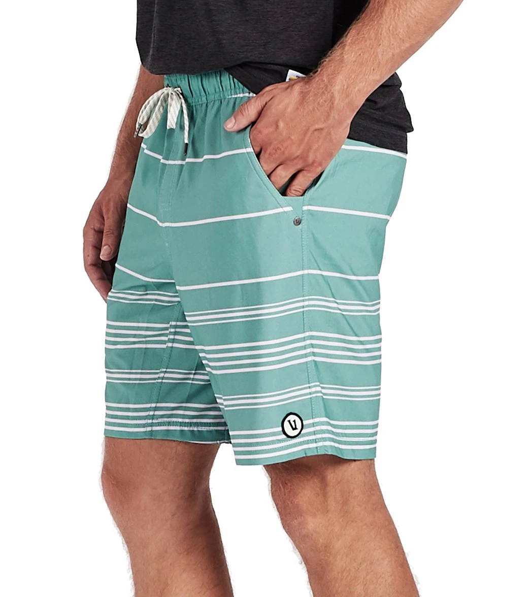 Vuori Men's Kore Yoga Shorts Aloe Stripe 3 Vuori Men's Kore Yoga Shorts Aloe Stripe