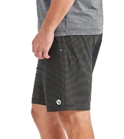 Vuori Men's Kore Yoga Shorts 41 Vuori Men's Kore Yoga Shorts -Prana Style 1740133171235 evergreenblackstripe 2a 1