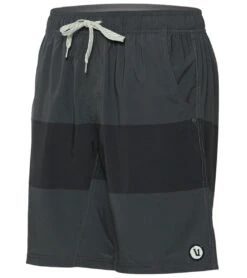 Vuori Men's Kore Yoga Shorts Charcoal Texture Block