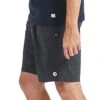Vuori Men's Kore Yoga Shorts Charcoal Twill Texture -Prana Style 1740134645795 charcoaltwilltexture 2a