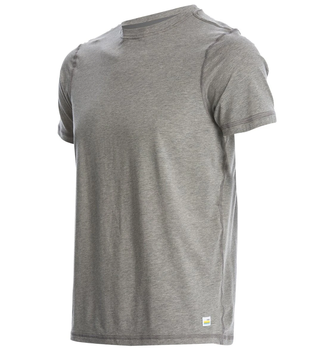 Vuori Men's Tuvalu Stretch Tee Grey Heather 3 Vuori Men's Tuvalu Stretch Tee Grey Heather