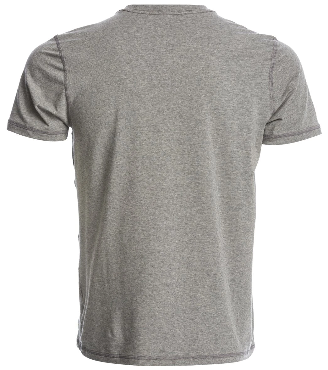 Vuori Men's Tuvalu Stretch Tee Grey Heather 4 Vuori Men's Tuvalu Stretch Tee Grey Heather - Image 2