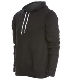 Bella + Canvas Men's Poly-Cotton Fleece Pullover Hoodie -Prana Style 1740153421859 black 2a