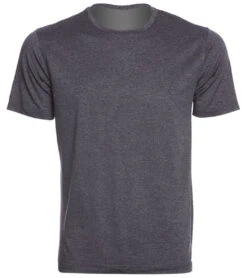 Vuori Men's Strato Tech Yoga Tee Charcoal Heather -Prana Style 1740203229219 charcoalheather