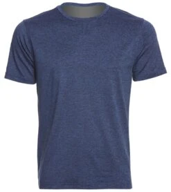 Vuori Men's Strato Tech Yoga Tee Navy Heather 7 Vuori Men's Strato Tech Yoga Tee Navy Heather -Prana Style 1740203950115 navyheather