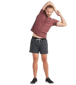 Vuori Men's Strato Tech Yoga Tee Fig Heather -Prana Style 1740204736547 figheather 5a