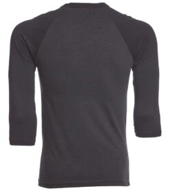 Bella + Canvas Men's 3/4 Sleeve Baseball Tee -Prana Style 1740233375779 blackheatherblack 3a