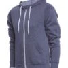 Bella + Canvas Men's Sponge Fleece Full Zip Hoodie Heather Navy -Prana Style 1740237570083 heathernavy 2a 1