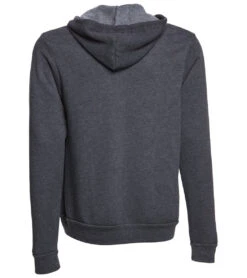 Bella + Canvas Men's Sponge Fleece Full Zip Hoodie -Prana Style 1740238192675 darkgreyheather 3a