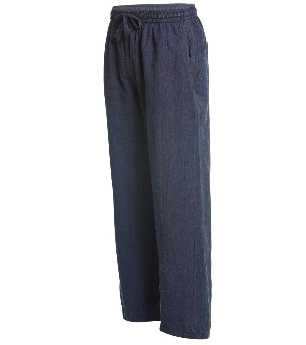 Yak & Yeti Men's Washed Out Yoga Meditation Lounging Pants Blue 3 Yak & Yeti Men's Washed Out Yoga Meditation Lounging Pants Blue