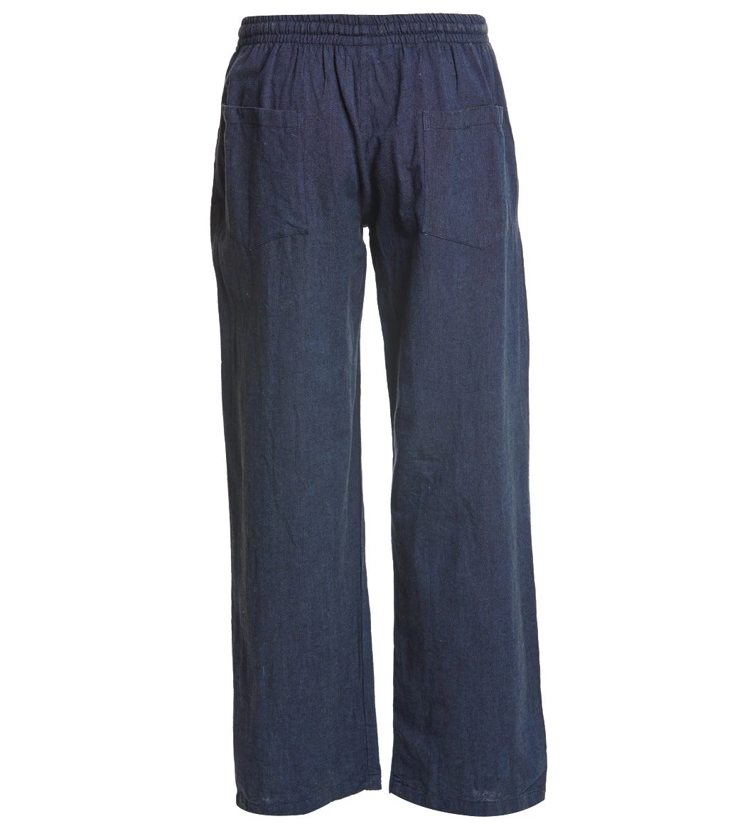 Yak & Yeti Men's Washed Out Yoga Meditation Lounging Pants Blue 4 Yak & Yeti Men's Washed Out Yoga Meditation Lounging Pants Blue - Image 2