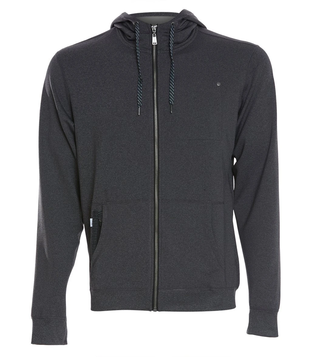 Vuori Men's Movement Hoodie Black Heather 4 Vuori Men's Movement Hoodie Black Heather - Image 2