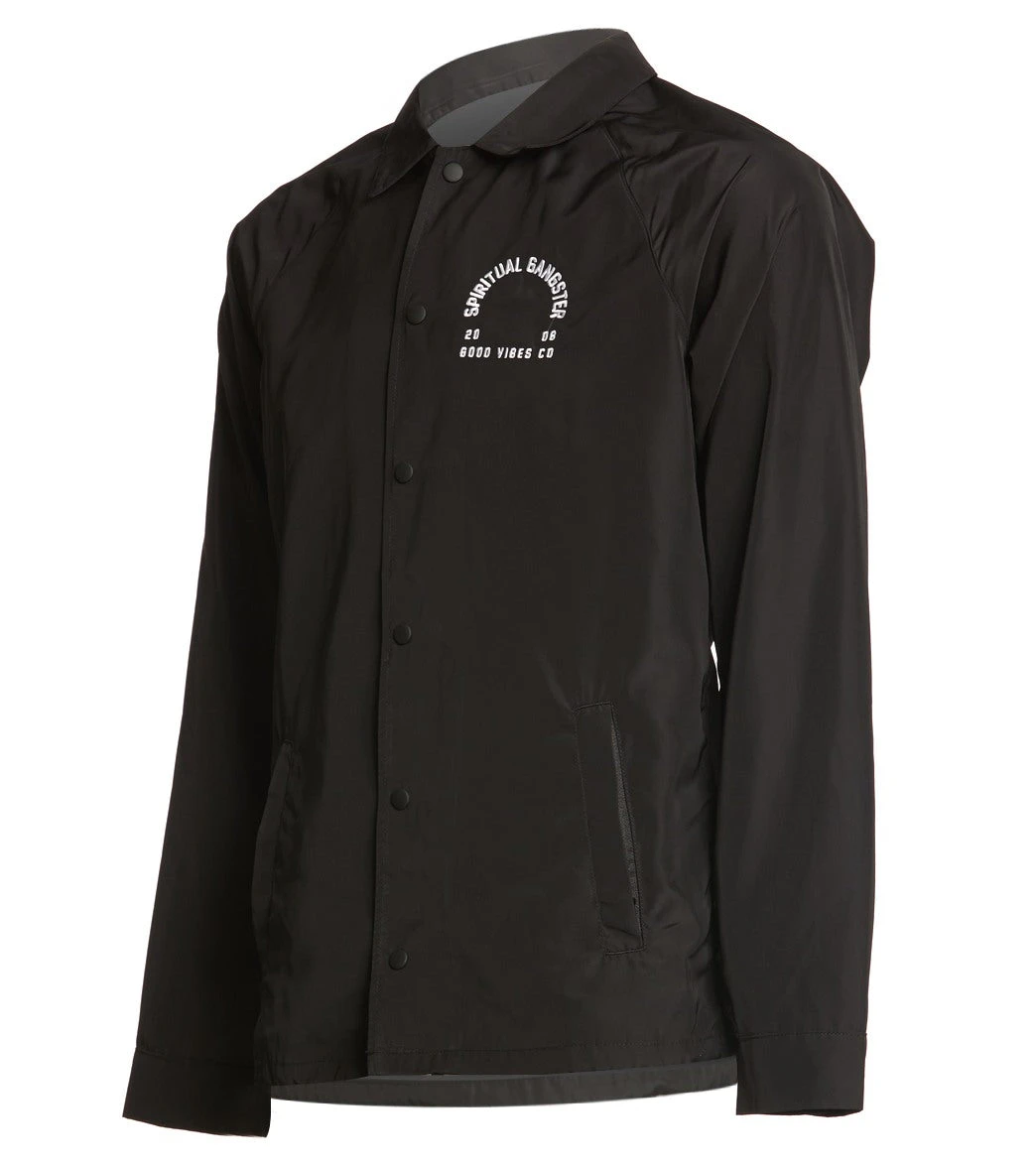 Spiritual Gangster Men's Frequency Coaches Jacket 4 Spiritual Gangster Men's Frequency Coaches Jacket - Image 2