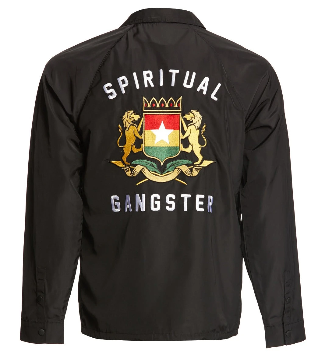 Spiritual Gangster Men's Frequency Coaches Jacket 5 Spiritual Gangster Men's Frequency Coaches Jacket - Image 3