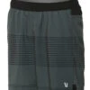 Vuori Men's Rush Yoga Shorts Charcoal Black Stripe Block -Prana Style 1740403834915 charcoalblackstripeblock 2a