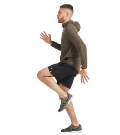 Vuori Men's Rush Yoga Shorts Black -Prana Style 1740404031523 black 4a