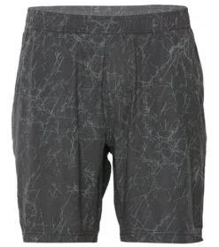 PrAna Men's Heiro 8" Inseam Yoga Shorts Charcoal Marble Print 7 PrAna Men's Heiro 8" Inseam Yoga Shorts Charcoal Marble Print -Prana Style 1740421890083 charcoalmarbleprint