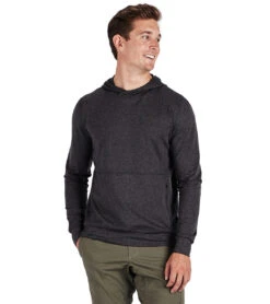 Vuori Men's Ponto Performance Yoga Pullover -Prana Style 1741818855459 charcoalheather 1a
