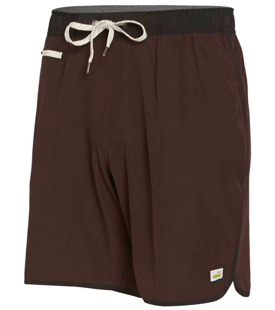 Vuori Men's Banks Shorts Oxblood Linen Texture 3 Vuori Men's Banks Shorts Oxblood Linen Texture