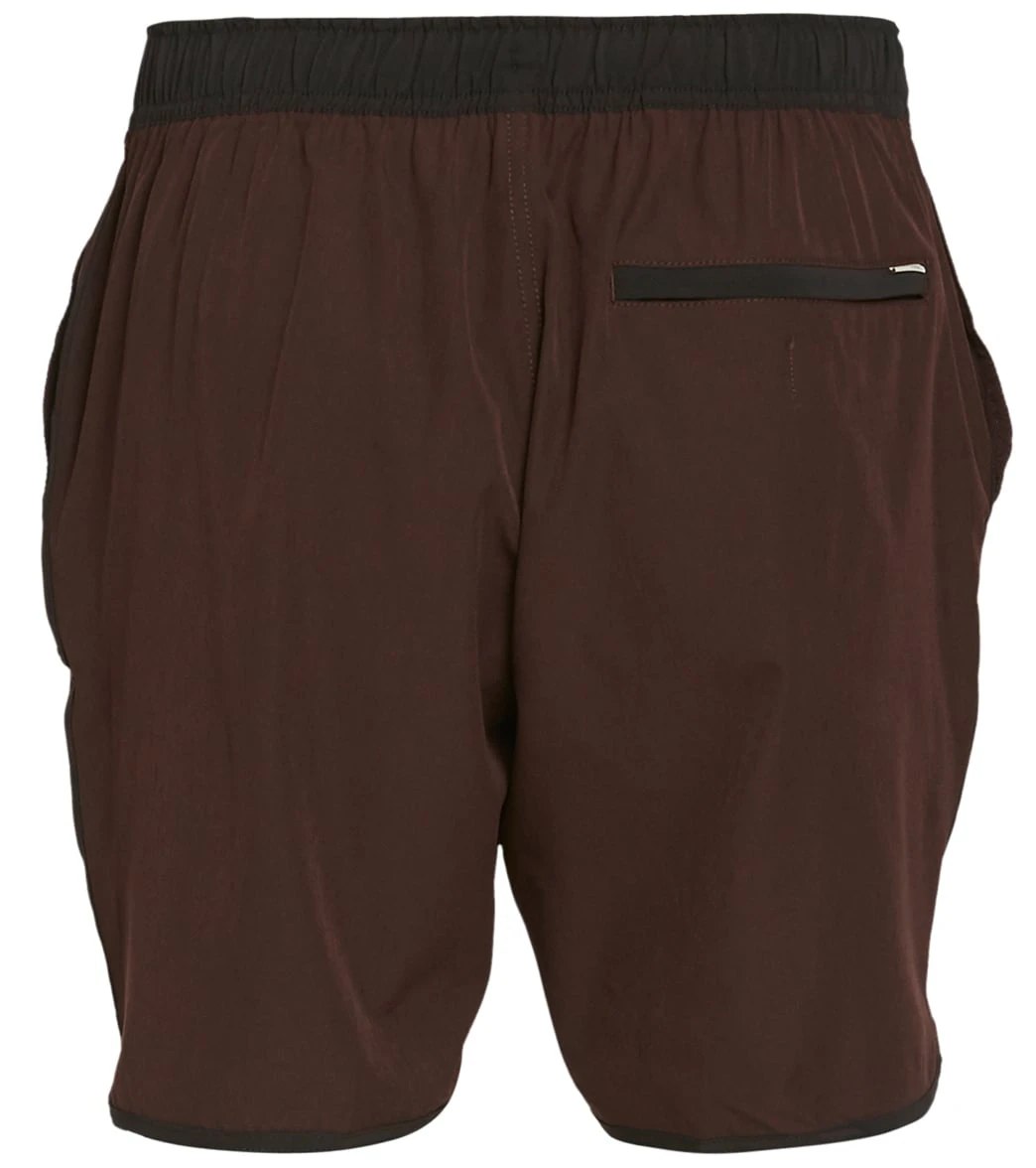 Vuori Men's Banks Shorts Oxblood Linen Texture 4 Vuori Men's Banks Shorts Oxblood Linen Texture - Image 2
