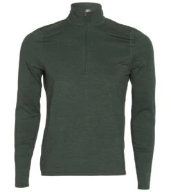 Vuori Men's Ease Performance Yoga 1/2 Zip 33 Vuori Men's Ease Performance Yoga 1/2 Zip -Prana Style 4345619152939 blackenedgreenheather 1