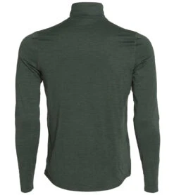 Vuori Men's Ease Performance Yoga 1/2 Zip 32 Vuori Men's Ease Performance Yoga 1/2 Zip -Prana Style 4345619152939 blackenedgreenheather 2a 1