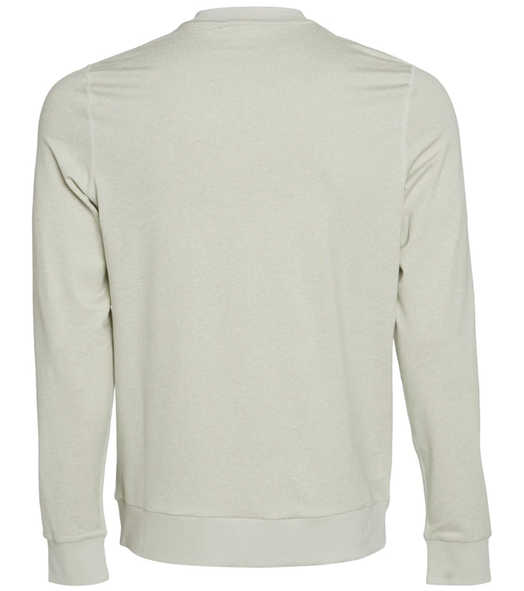 Vuori Men's Ponto Performance Crew Neck Pullover Dove Grey Heather 3 Vuori Men's Ponto Performance Crew Neck Pullover Dove Grey Heather