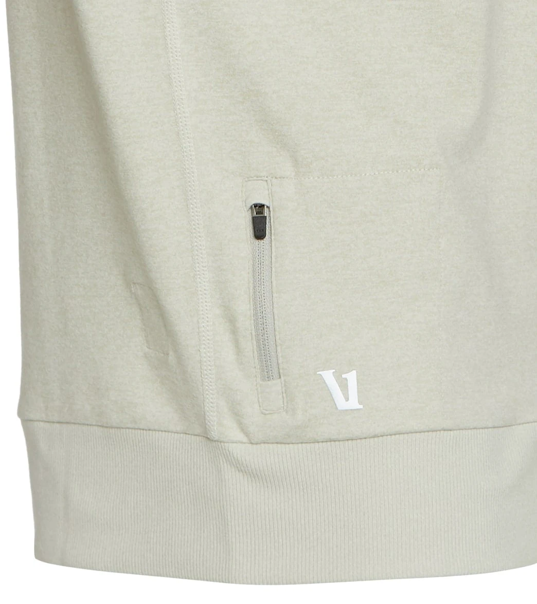 Vuori Men's Ponto Performance Crew Neck Pullover Dove Grey Heather 4 Vuori Men's Ponto Performance Crew Neck Pullover Dove Grey Heather - Image 2