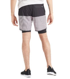 Vuori Men's Stockton Shorts Black Fig Stripe -Prana Style 4345897025579 blackfigstripe 3a