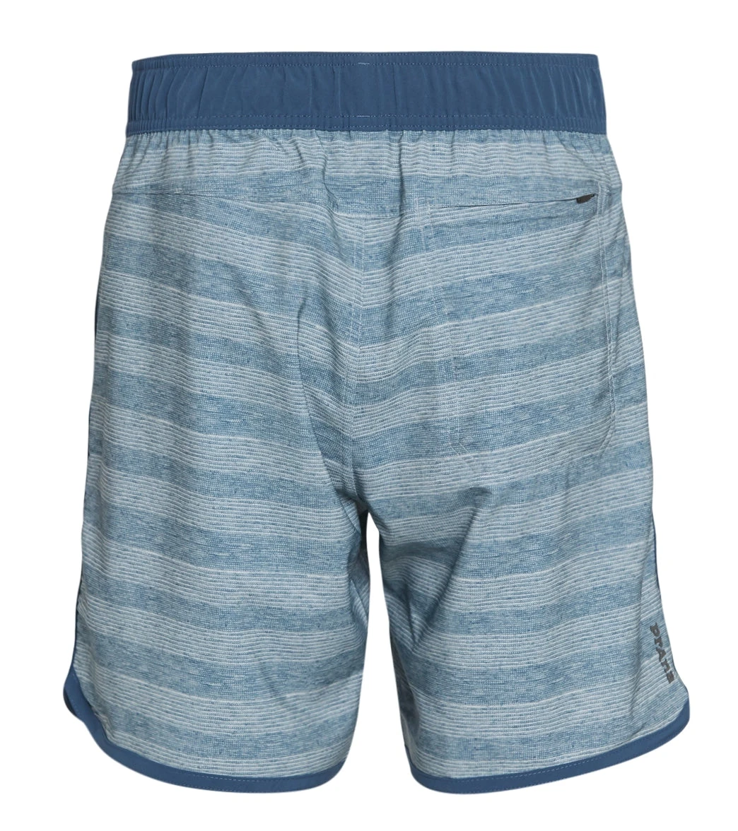 PrAna Men's Ground Speed 7.5" Inseam Yoga Shorts Storm Cloud Rower 4 PrAna Men's Ground Speed 7.5" Inseam Yoga Shorts Storm Cloud Rower - Image 2