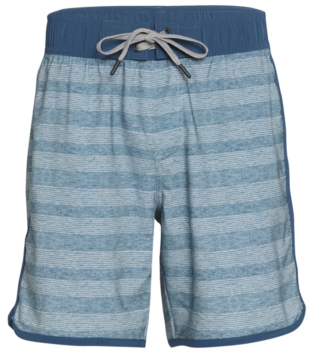 PrAna Men's Ground Speed 7.5" Inseam Yoga Shorts Storm Cloud Rower 5 PrAna Men's Ground Speed 7.5" Inseam Yoga Shorts Storm Cloud Rower - Image 3