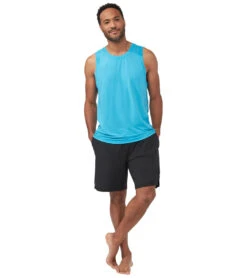 Manduka Men's Pro Tech Slim Fit Tank Dresden Blue 5 Manduka Men's Pro Tech Slim Fit Tank Dresden Blue -Prana Style 4372735754283 dresdenblue