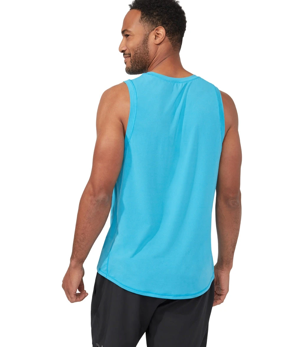 Manduka Men's Pro Tech Slim Fit Tank Dresden Blue 3 Manduka Men's Pro Tech Slim Fit Tank Dresden Blue