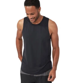 Manduka Men's Pro Tech Slim Fit Tank Black -Prana Style 4372735819819 black