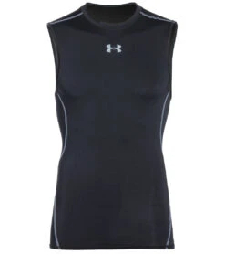 Under Armour Men's UA Armour Heatgear Sleeveless Compression Shirt -Prana Style 4473484738603 blacksteel