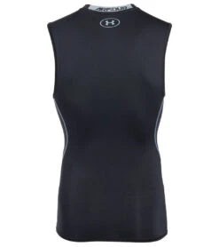 Under Armour Men's UA Armour Heatgear Sleeveless Compression Shirt -Prana Style 4473484738603 blacksteel 3a