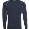 Under Armour Men's UA Heatgear Armour Long Sleeve Black/Steel -Prana Style 4473485787179 blacksteel 2a