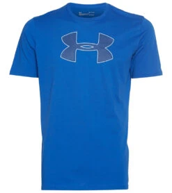 Under Armour Men's Big Logo Short Sleeve Tee -Prana Style 4473486868523 versablueamericanblue