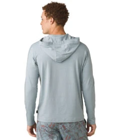 PrAna Men's Watchtower Long Sleeve Hoodie Luna Blue