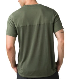 PrAna Men's Milo Short Sleeve Tee Rye Green