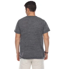 Yak & Yeti Men's T-Shirt Tree Of Life Print -Prana Style 6577633951787 charcoal 3a