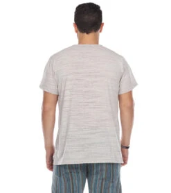 Yak & Yeti Men's T-Shirt Tree Of Life Print -Prana Style 6577633984555 natural 3a