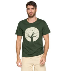 Yak & Yeti Men's Tree Of Life T Shirt Green -Prana Style 6577636048939 green