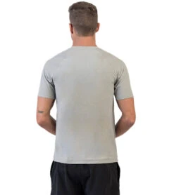 Rhone Men's Reign Short Sleeve Shirt -Prana Style 6585209225259 lightgrayheather 3a