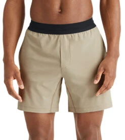 Rhone Men's 7" Mako Shorts Unlined Coconut Husk -Prana Style 6585209487403 coconuthusk
